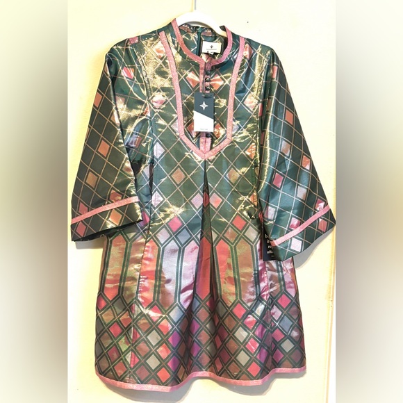 NWT TUCKERNUCK Metallic Mosaic Indre Dress Size Large - Picture 3 of 6